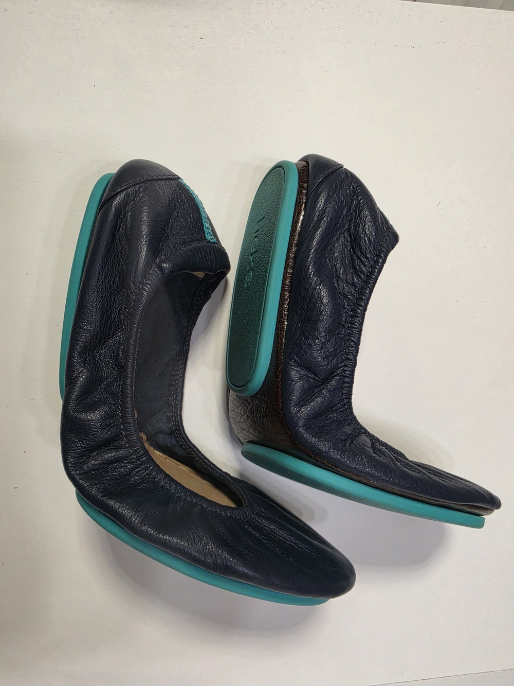 Tieks Women's Navy Blue Leather Ballet Flats Shoes Size 6 Spring Summer - Picture 8 of 8